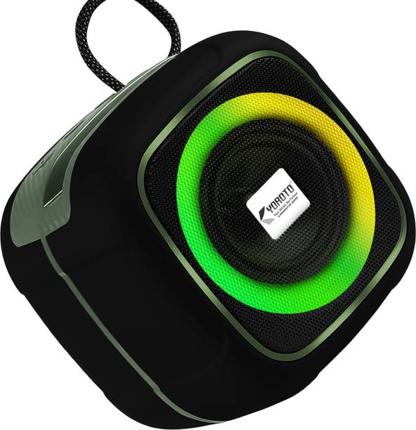 YOROTO Portable Bluetooth Speaker with 10W Output & RGB Lighting 10 W Bluetooth Speaker