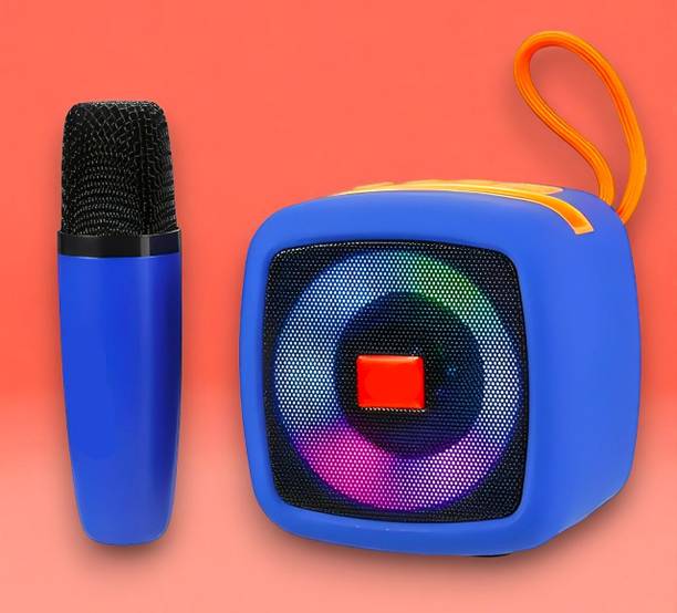 3BAAN X324 PORTABLE BLUETOOTH SPEAKER Dynamic Thunder Sound Wireless Mic RGB Light 5 W Bluetooth Speaker