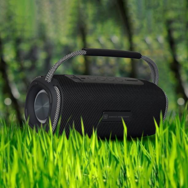 SWISS MILITARY Robust, Deep Bass, 6 Hrs Playtime, IPX5 Waterproof, Portable 20 W Bluetooth Speaker