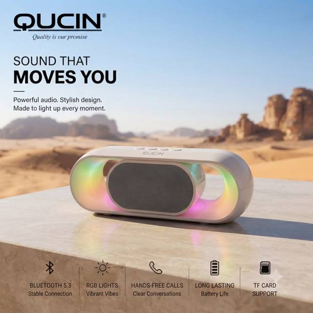 Qucin QC-101 Wireless TWS SYNC Heavy Bass 15 W Bluetooth Speaker