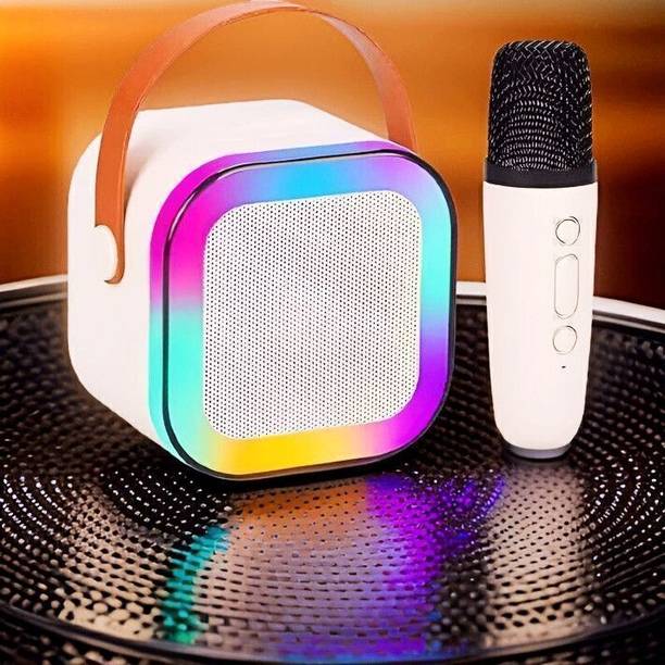 HRKA Karaoke Mic RGB Light, HD Sound K12 (PORTABLE BLUETOOTH SPEAKER) SNH_110 9 W Bluetooth Speaker