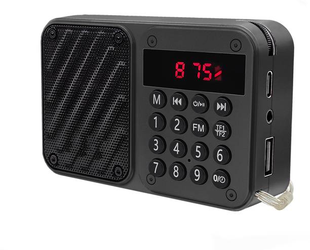 JAXTER FM Radio with Bluetooth, Timer, 8hr Battery, SD Card & USB Playback 6 W Bluetooth Speaker