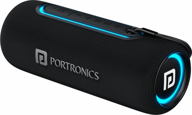 Portronics Resound 2 HD Sound with Mic, RGB Lights, TWS Pairing, vBT 5.3, IPX5 15 W Bluetooth Speaker