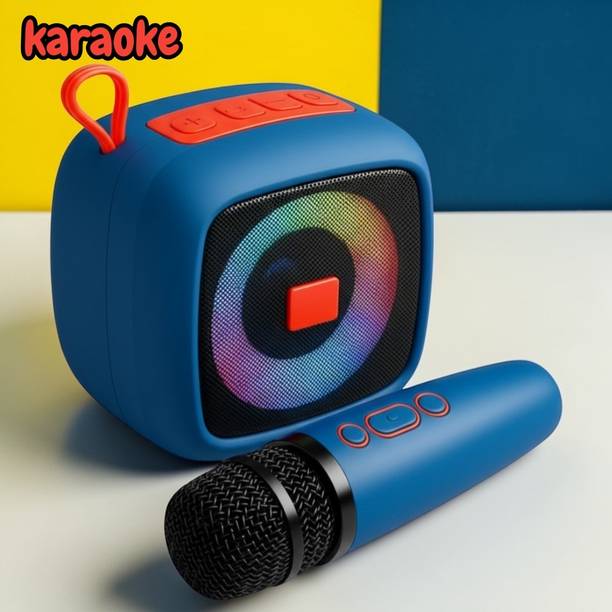 Ziddjeet X386 Mini Bluetooth Karaoke Speaker with Wireless Mic for Singing 10 W Bluetooth Speaker
