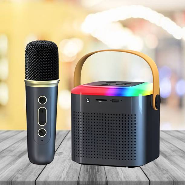 GUGGU Bluetooth Speaker Support FM/AUX/USB With Karaoke Mic and High Quality SoundE227 10 W Bluetooth Speaker