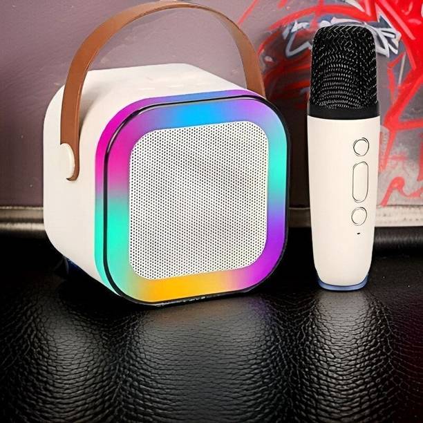 AAC Bluetooth Speaker with mic Karaoke, FM Radio, AUX, USB, SD, RGB Light EffectN485 10 W Bluetooth Speaker
