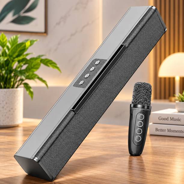 otoobest Portable Wireless Soundbar Speaker with Karaoke Mic 5 W Bluetooth Speaker