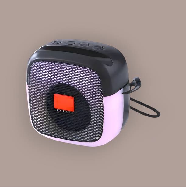 AIZINA Portable Bluetooth Speaker - Explosive Sound with Colorful Strobe LEDs_MV 5 W Bluetooth Speaker