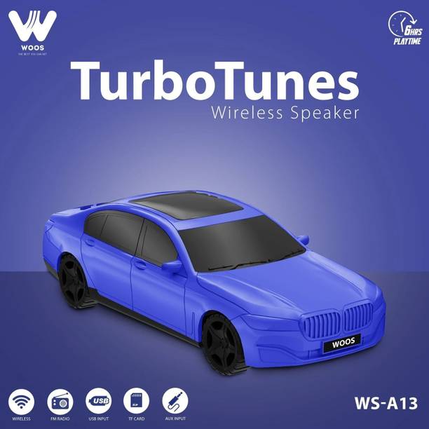 WOOS New trending car shape bluetooth speaker with RGB 1200 mah battery 5 W Bluetooth Speaker