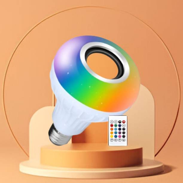 Clairbell Bluetooth Music Bulb Speaker With Remote Control Change Disco light for HomeQ42 Smart Bulb