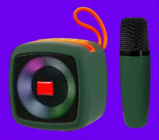 Ziddjeet X247 PORTABLE BLUETOOTH SPEAKER Dynamic Thunder Sound Wireless Mic RGB Light 5 W Bluetooth Speaker