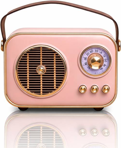 NextFusion Bluetooth FM Radio Speaker 6W | Flame Light, Deep Bass & Portable Boombox 8 W Bluetooth Speaker
