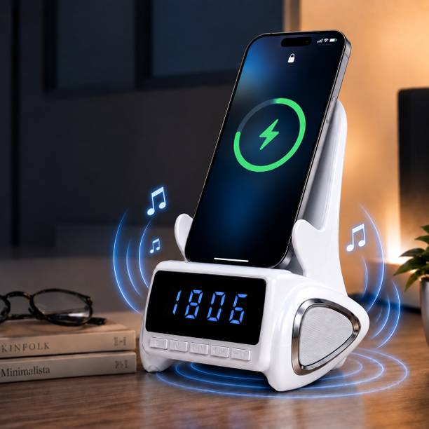 One94Store LED Digital Clock, Phone Stand 5 W Mobile/Tablet Speaker