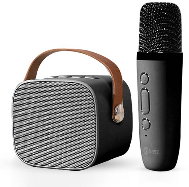 Inbase Boombox Bluetooth Speaker with Wireless Karaoke Mic, 5 Hrs Playtime, Portable 6 W Bluetooth Speaker
