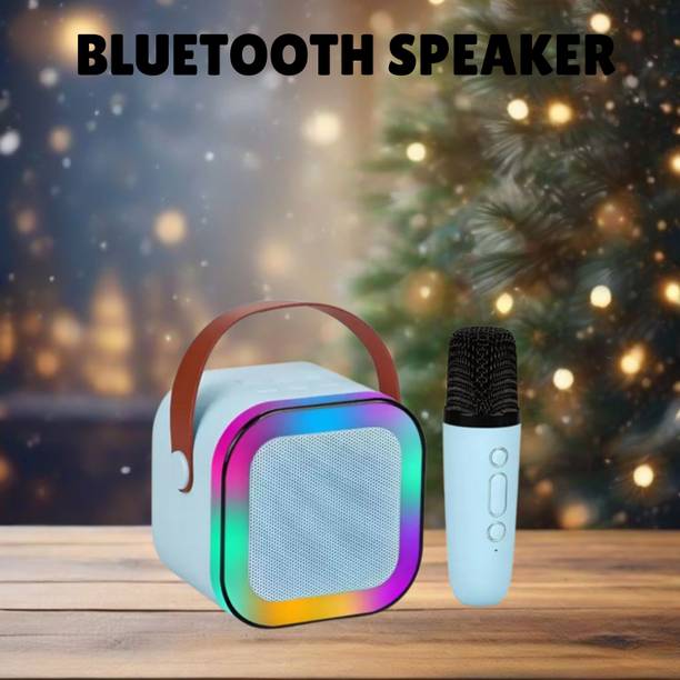 sickle Bluetooth Speaker with mic Karaoke, FM Radio, AUX, USB, SD, RGB Light EffectN391 10 W Bluetooth Speaker