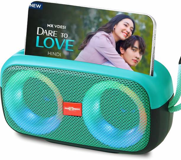 Pick Ur Needs Portable Wireless Speaker With RGB Dimmable Light USB/AUX/TF Card 6 Hrs Playtime 10 W Bluetooth Speaker