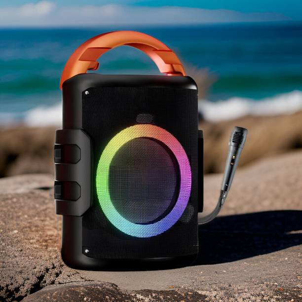 Clairbell 9v_Champ Mini Trolley Speaker: 6hr Playback, 2000mAh Battery, 20W Bluetooth 10 W Bluetooth Speaker