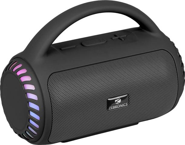 ZEBRONICS County 5 Plus,TWS, USB,8 Multi-Color LED Modes,Call Function,Deep Bass 8 W Bluetooth Speaker