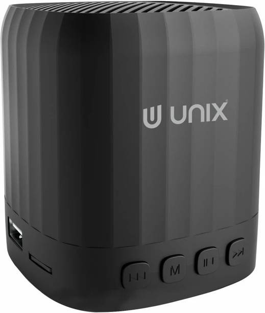Unix GEN-Z 4HRS Playback, Bass Boosted, IPX4 Type C Charging 5 W Bluetooth Speaker