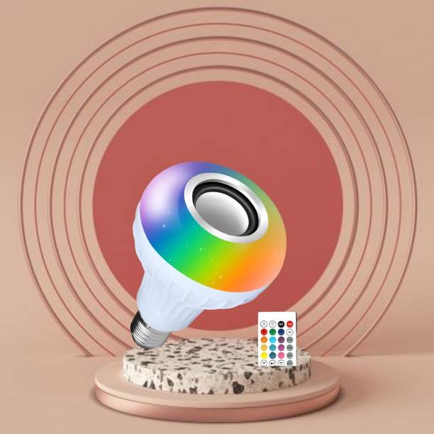 Clairbell Bluetooth Music Bulb Speaker With Remote Control Change Disco light for HomeQ22 Smart Bulb