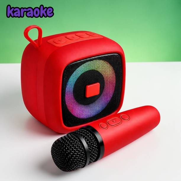 Ziddjeet X316 Mini Bluetooth Karaoke Speaker with Wireless Mic for Singing 10 W Bluetooth Speaker