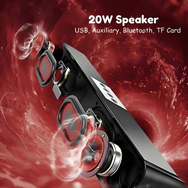 RZW Long Bar Dual-Speaker Multimedia Radio Bluetooth Audio Support TF Card/U Disk 01 16 W Bluetooth Home Theatre