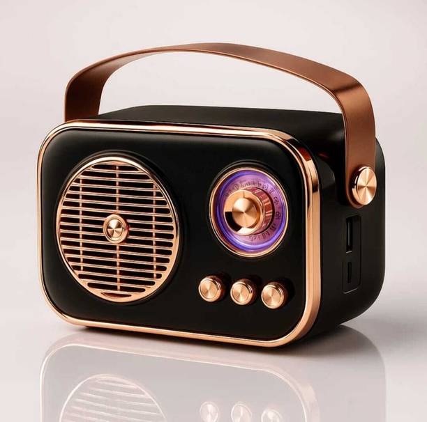 JAXTER Mini Retro Radio Bluetooth Speaker with AUX, USB, TF Card & MP3 Compatibility 8 W Bluetooth Speaker