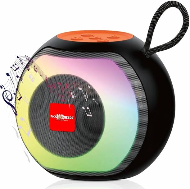 Pick Ur Needs Compact Rechargeable Boom Bass Wireless Speakers - RGB LED Light, 4Hrs, 1200mAh 5 W Bluetooth Speaker