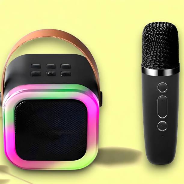 Nilesawar J277 USB C Charging with 1 Mic Kids Karaoke Bluetooth Speaker with RGB LED 5 W Bluetooth Speaker