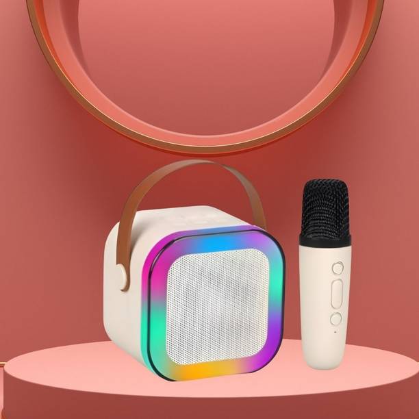 sickle Bluetooth Speaker with mic Karaoke, FM Radio, AUX, USB, SD, RGB Light EffectN271 5 W Bluetooth Speaker