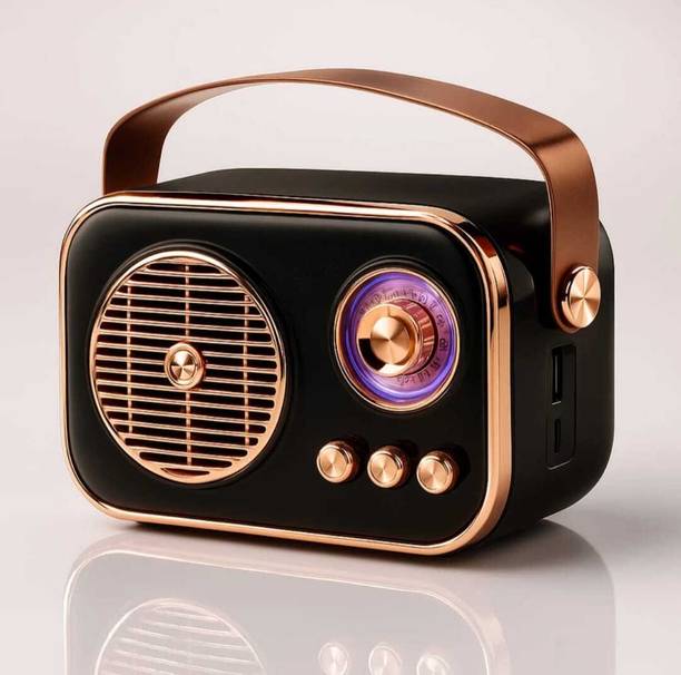 JAXTER Mini Retro Radio Bluetooth Speaker with AUX, USB, TF Card & MP3 Compatibility 8 W Bluetooth Speaker