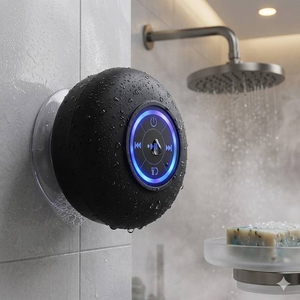 MILICRYSTAL Mini Waterproof Bluetooth Speaker for Bathroom 3 W Bluetooth Speaker