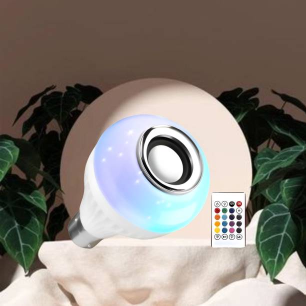 Clairbell Bluetooth Music Bulb Speaker With Remote Control Change Disco light for HomeQ83 Smart Bulb