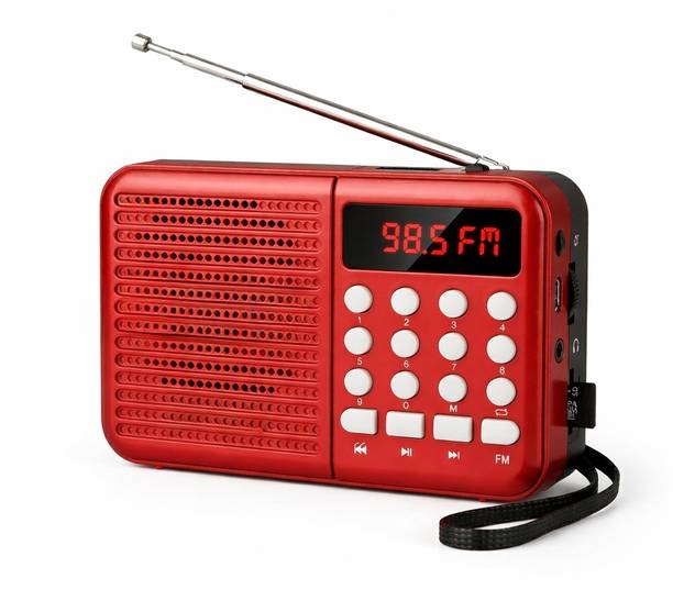 OPINIA Radio FM Audio Player, Long Antenna for Crystal Clear Sound 5 W Bluetooth Speaker