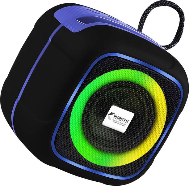 YOROTO Wireless Bluetooth Speaker with Deep Bass, RGB Light & 10W Powerful Sound 10 W Bluetooth Speaker