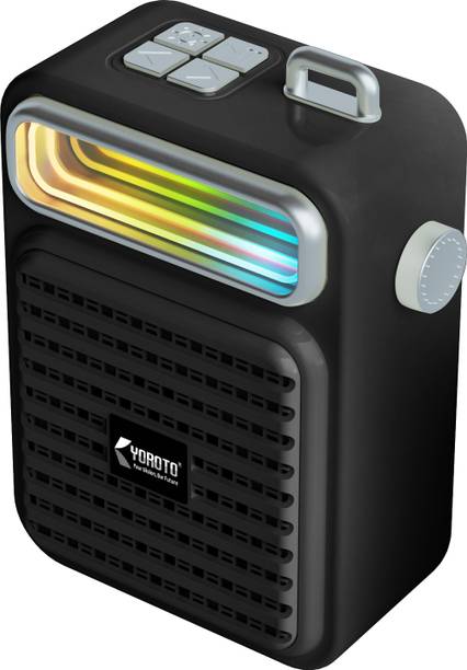 YOROTO Bluetooth Speaker Powerful Bass with TWS and FM with TWS,FM Radio 12 W Bluetooth Speaker