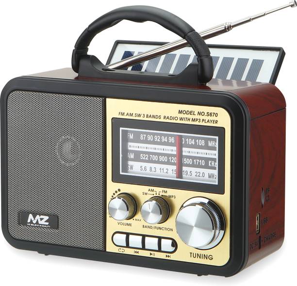 MZ S670 (RETRO RADIO SPEAKER) High Power with Multi-Functional Features, 1500mAh 10 W Bluetooth Speaker