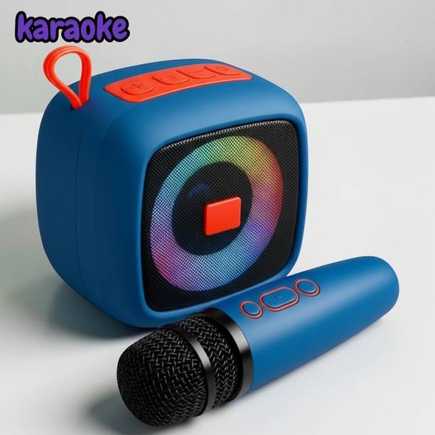 Nilesawar X406 Mini Bluetooth Karaoke Speaker with Wireless Mic for Singing 10 W Bluetooth Speaker