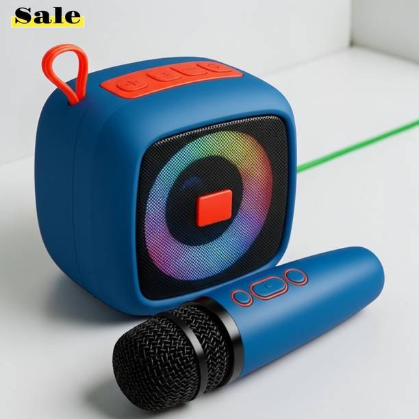 Stybits X317 Mini Wireless Speaker with Karaoke Mic | LED Light Bluetooth Speaker 10 W Bluetooth Speaker