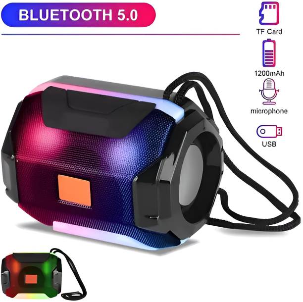 CIHLEX A0005 Bass Splashproof Wireless with USB | Mic | Aux | SD Card 5 W Bluetooth Speaker