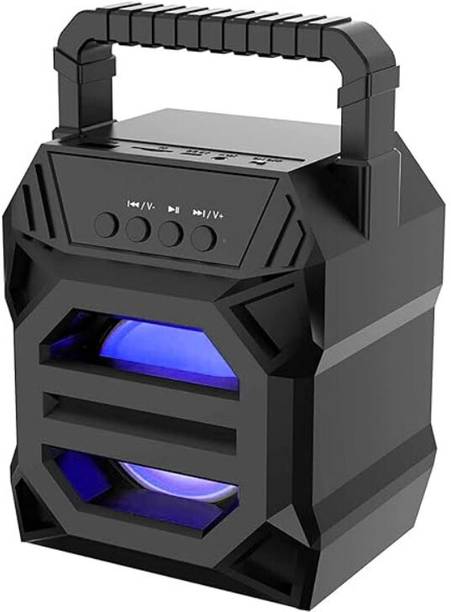 RECTITUDE Bluetooth Sound Box Mic Subwoofer Multi-function DJ Light 10 W Bluetooth Speaker
