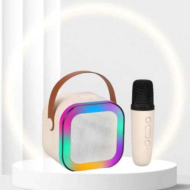 sickle Bluetooth Speaker with mic Karaoke, FM Radio, AUX, USB, SD, RGB Light EffectN195 5 W Bluetooth Speaker