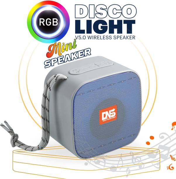 Daily Needs Shop Wireless Portable Mini Speaker With RGB Disco Light USB / TF Card / FM Support 5 W Bluetooth Speaker