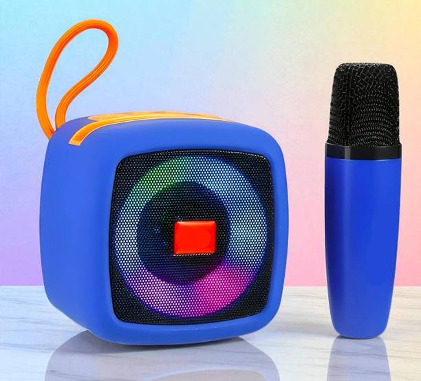 Sagaft X154 Karaoke Speaker with Wireless Mic–Powerful Bass, Echo Control, Rechargeable 5 W Bluetooth Speaker