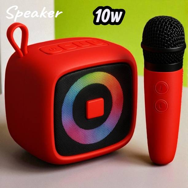 Ziddjeet X278 Bluetooth Speaker and Mic Set for Music and Singing 10 W Bluetooth Speaker
