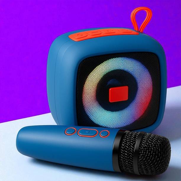 Ziddjeet X353 All-in-One Karaoke Mic and Speaker – Wireless, Portable, Rechargeable 5 W Bluetooth Speaker