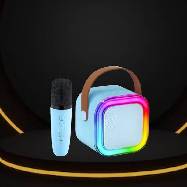 stupefying Bluetooth Speaker with mic Karaoke, FM Radio, AUX, USB, SD, RGB Light EffectN503 5.6 W Bluetooth Speaker