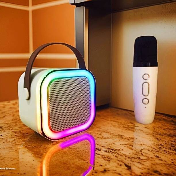 Raptor Karaoke Speaker K12: Party POP Wireless Bluetooth Speaker with Mic, RGB 468 9 W Bluetooth Speaker