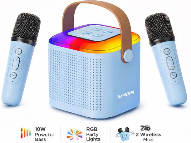 GameSir Wireless Bluetooth Party Speaker, Loud Bass, RGB LED, Portable Outdoor 10 W Bluetooth Speaker