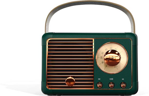 Walta Elite Retro 10W Bluetooth Wireless Speaker 5.3V, IPX4, Upto 6H PlayTime 10 W Bluetooth Speaker